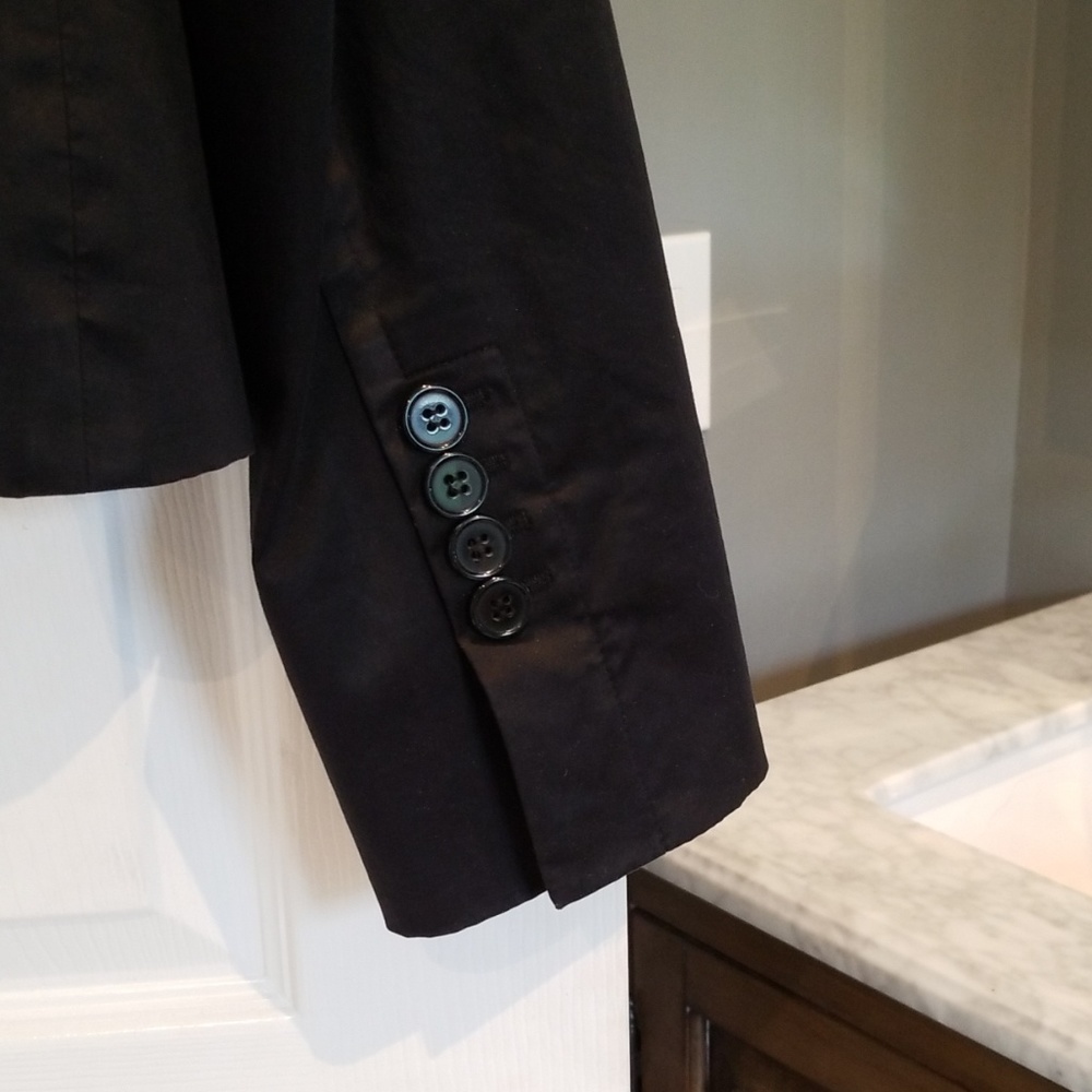 Context Black Stretch Linesd Suit Jacket - image 4